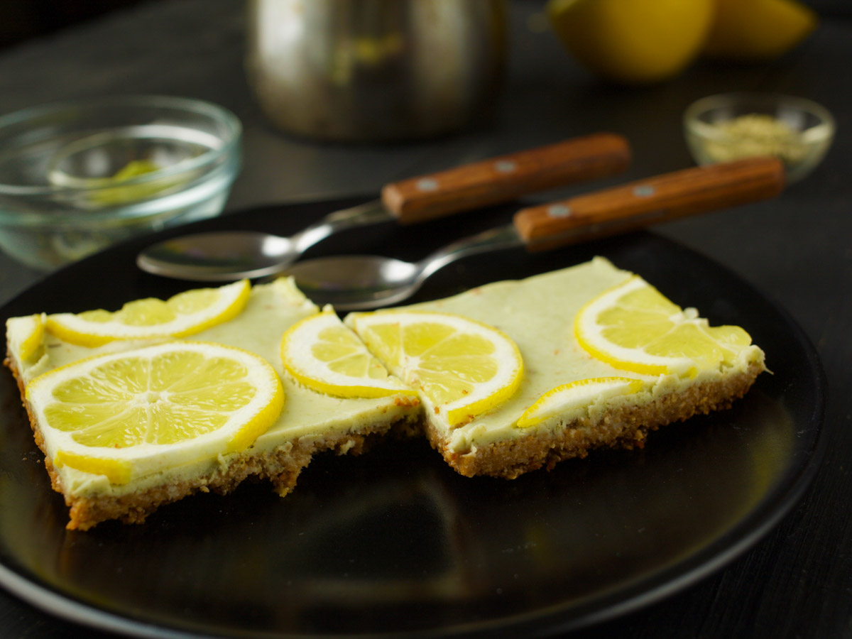 healthy Vegan Lemon Bars