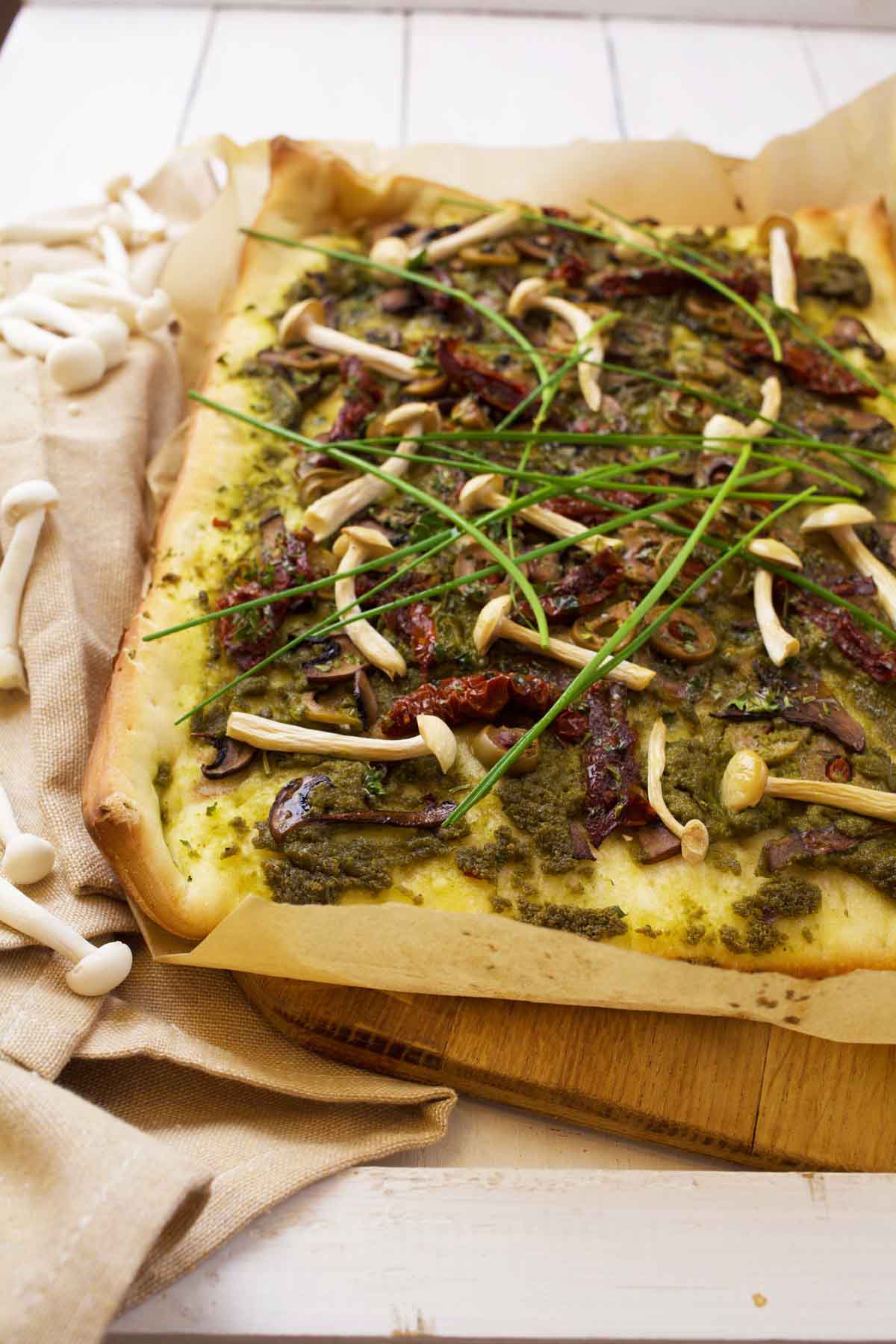 recipe for mushroom pizza