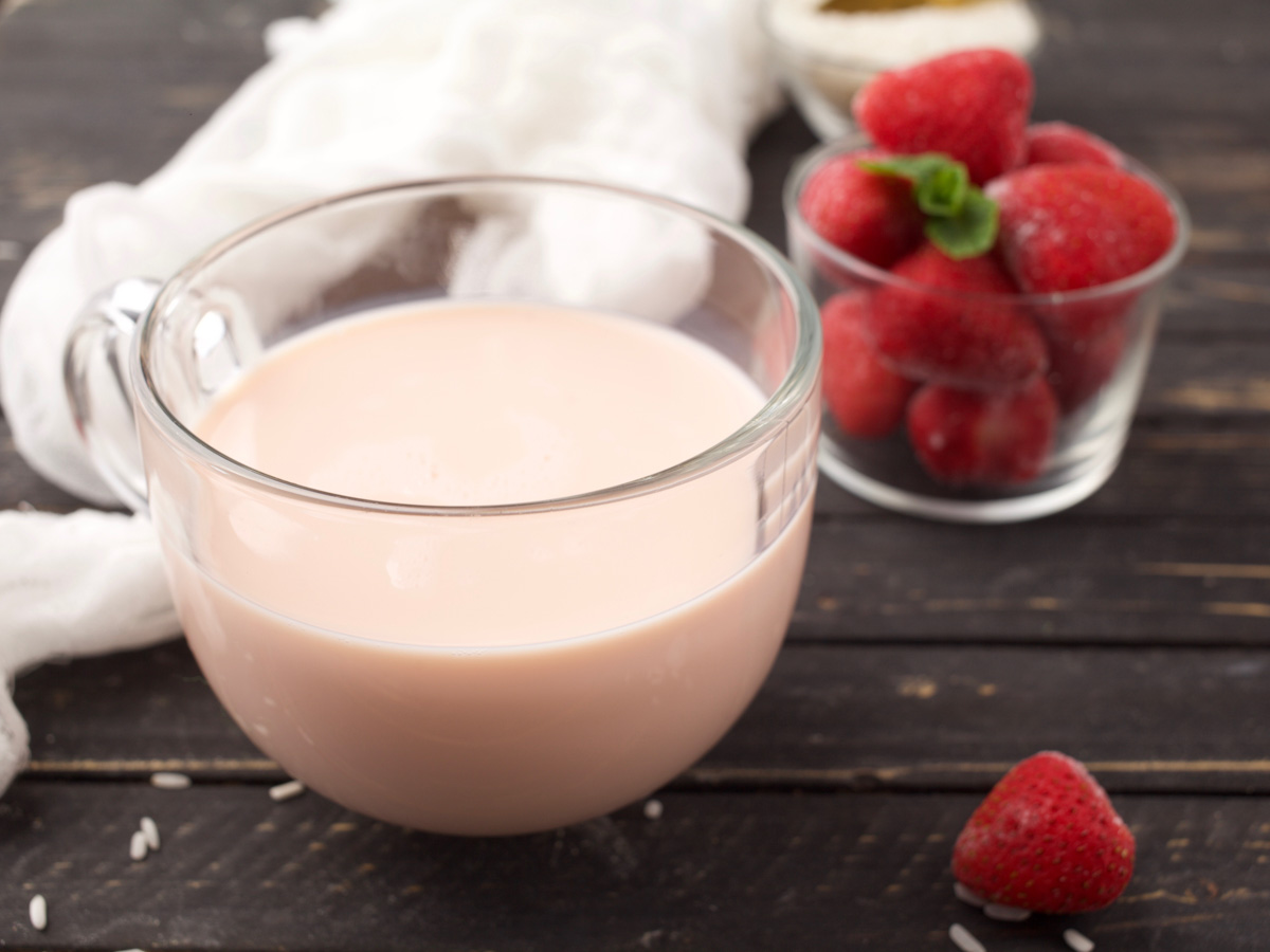 strawberry rice milk recipe