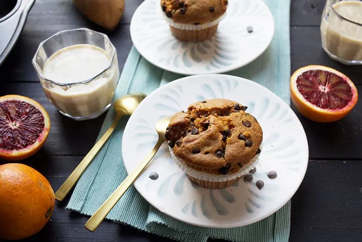 vegan sweet potato muffins