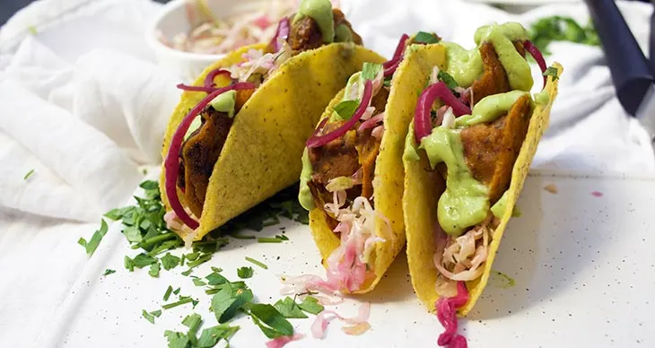 easy vegan Cauliflower tacos