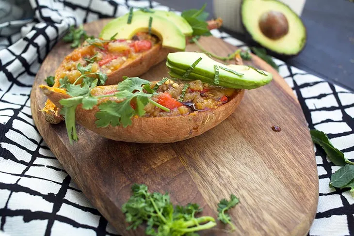 Marrocan Stuffed Sweet Potatoes