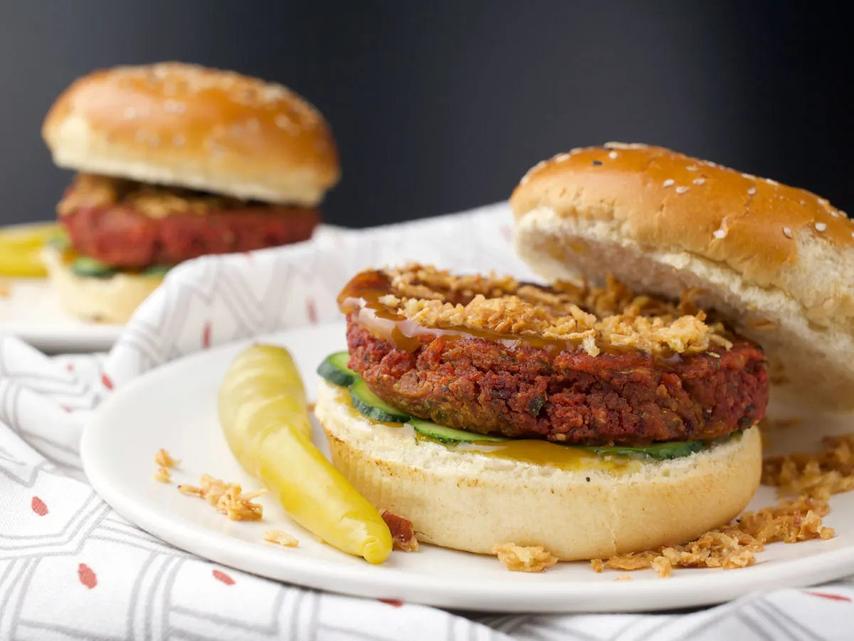 recipe for Vegan Beetroot Burgers