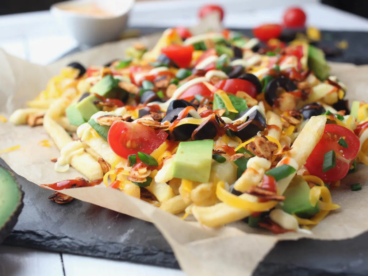 delicious vegan loaded fries recipe