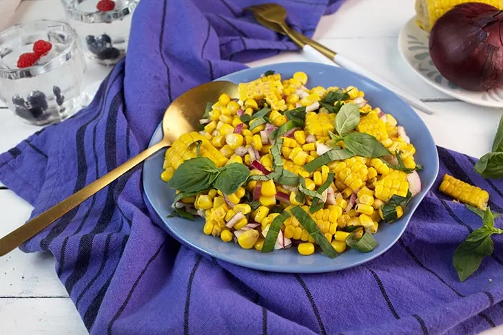 fresh corn salad corn on the cob