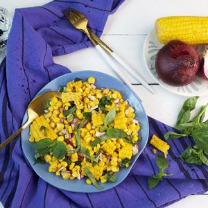 fresh corn salad salata de porumb fiert