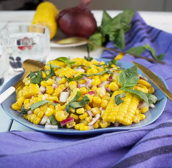 fresh sweet corn salad