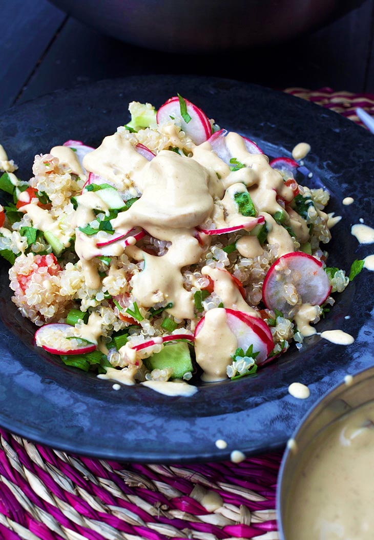 healthy vegan quinoa salad