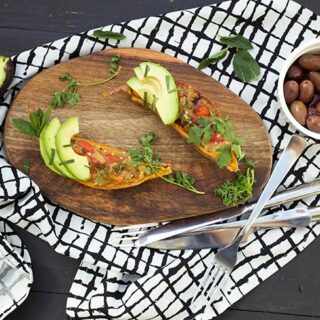 marrocan stuffed sweet potatoes