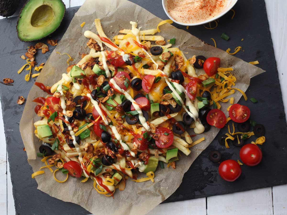 vegan loaded fries