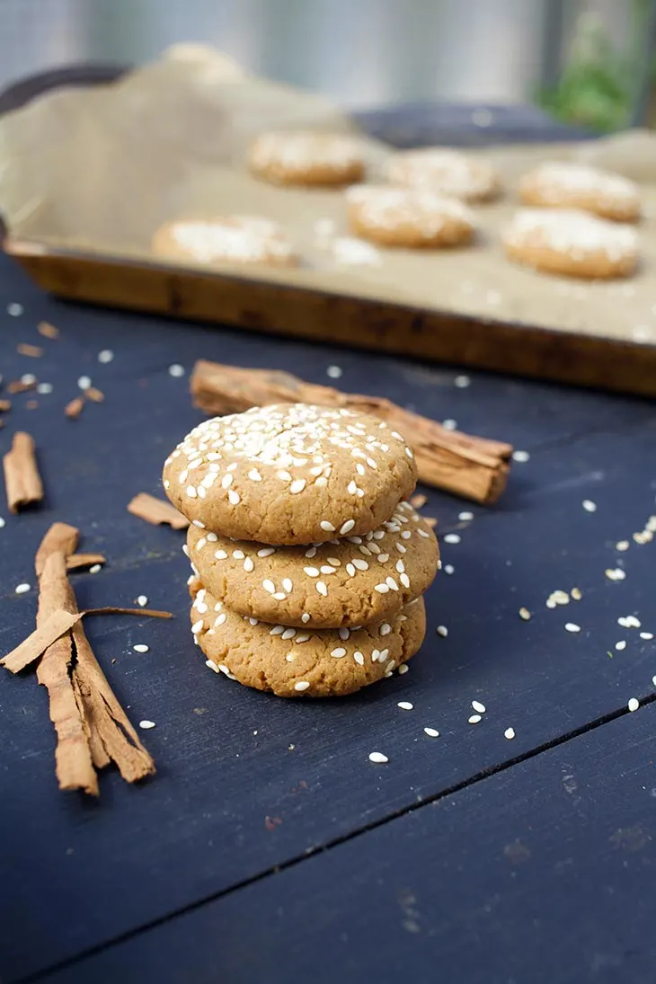 vegan tahini cookies