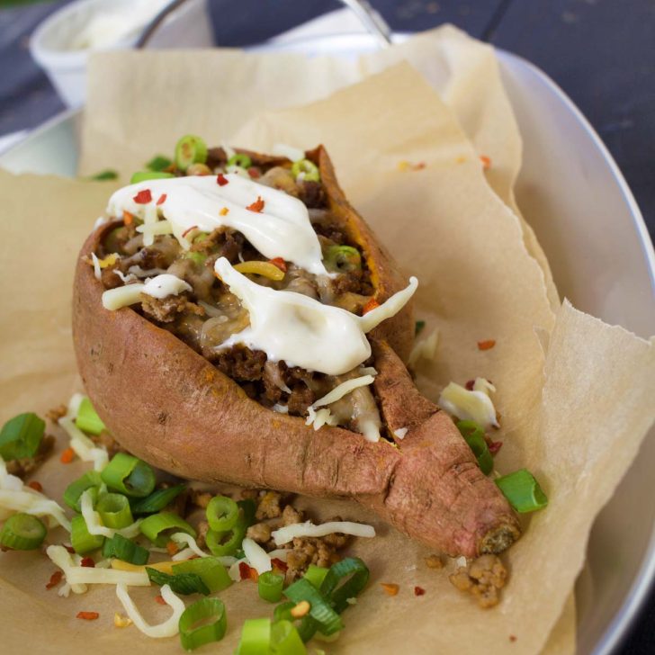 Loaded Sweet Potato Skins