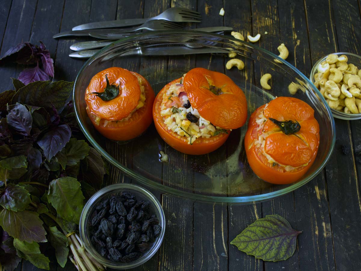 Rice Stuffed Tomatoes