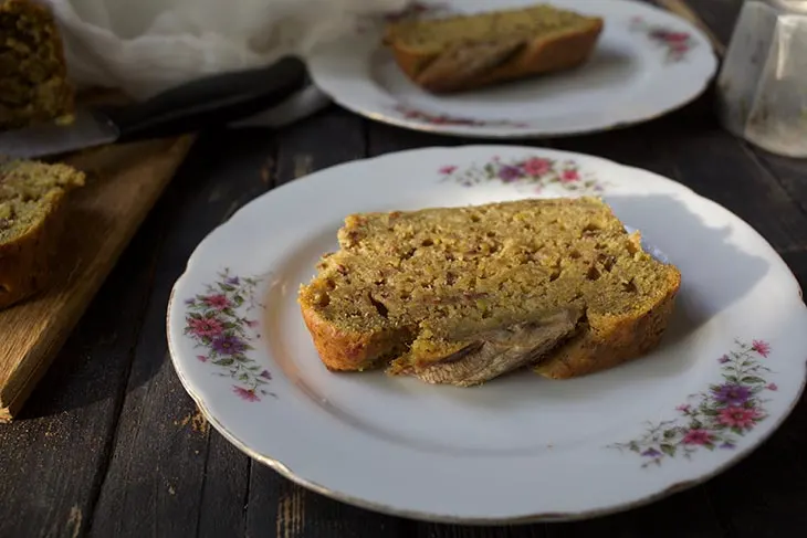 Vegan Banana Bread slice