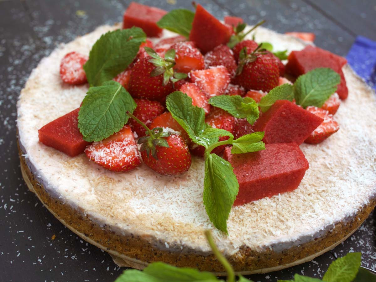 Vegan Strawberry Cheesecake recipe