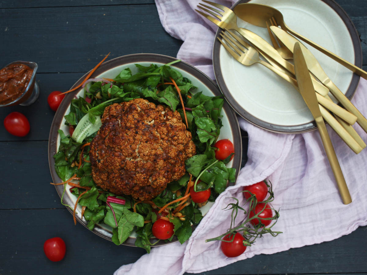 Whole Roasted Cauliflower