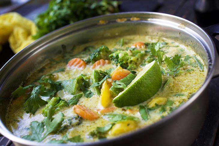 healthy Vegan Green Curry