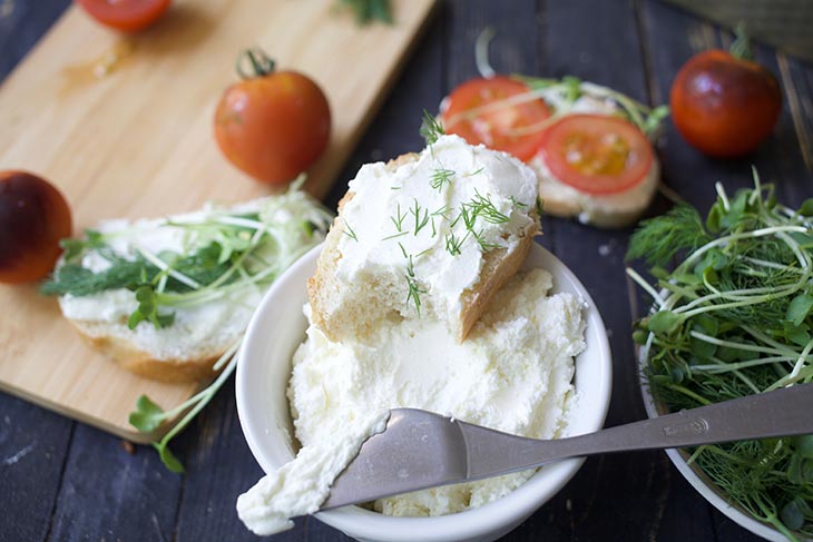 how to make Vegan Cream Cheese cultured with probiotics crema de branza vegana
