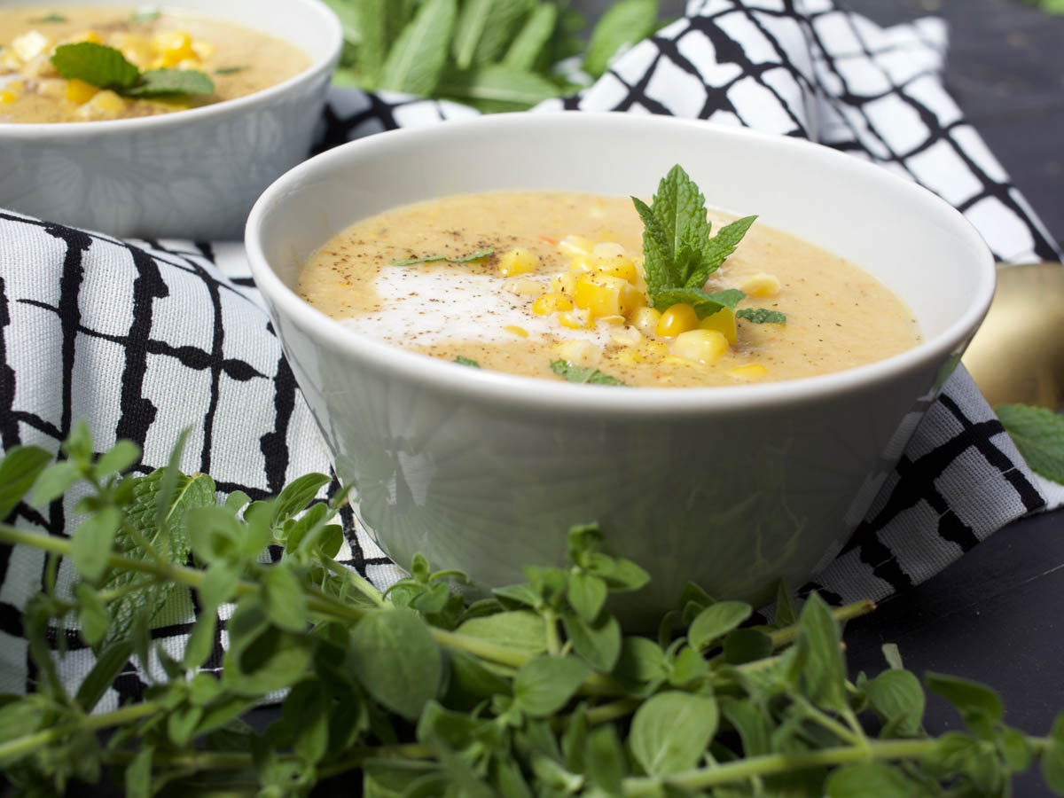 how to make vegan corn chowder