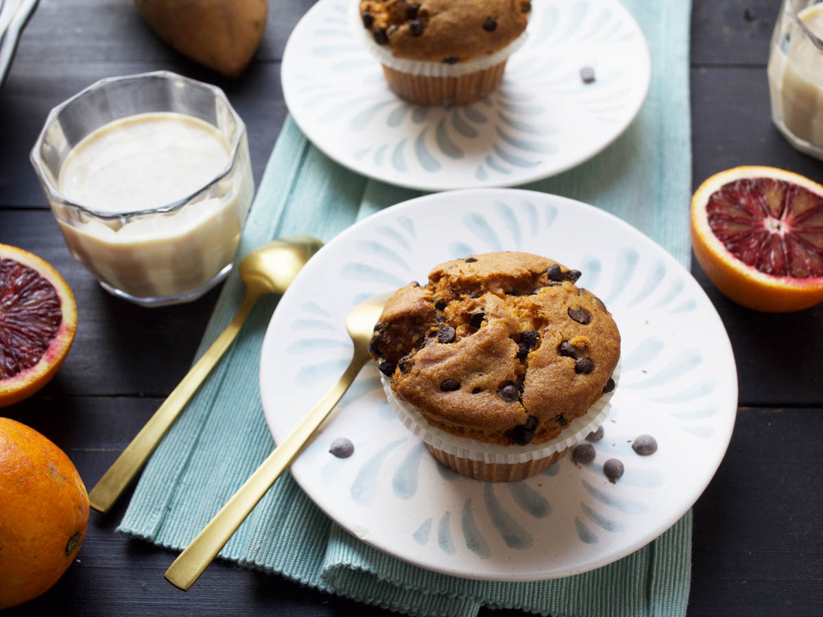 vegan sweet potato muffins 