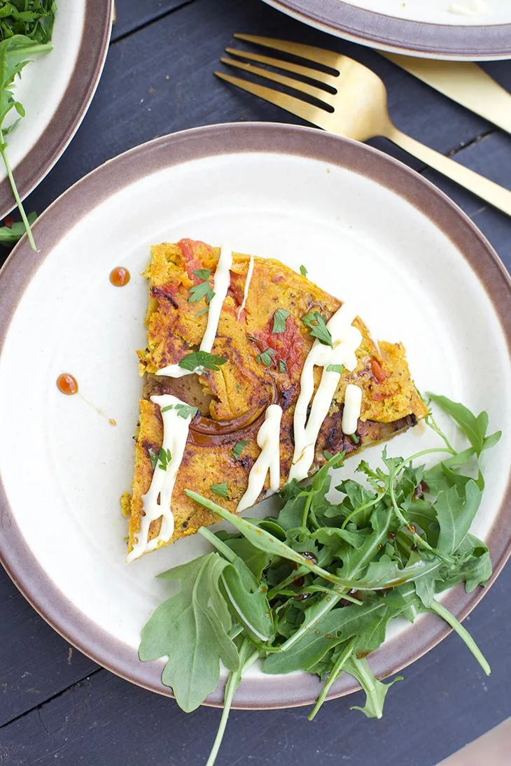 Vegan Omelette with chickpeas flour