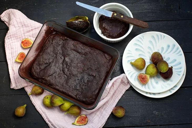 vegan avocado brownies