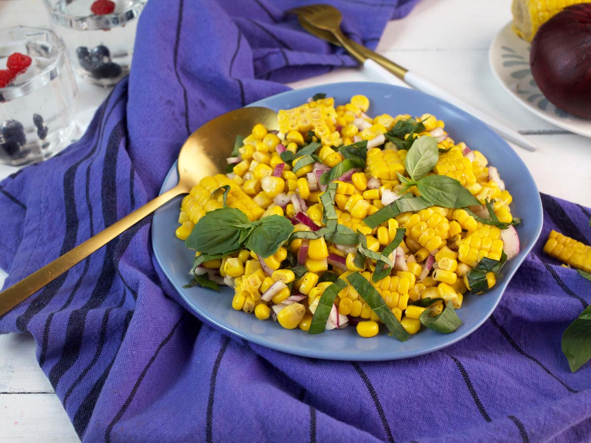 fresh corn salad corn on the cob