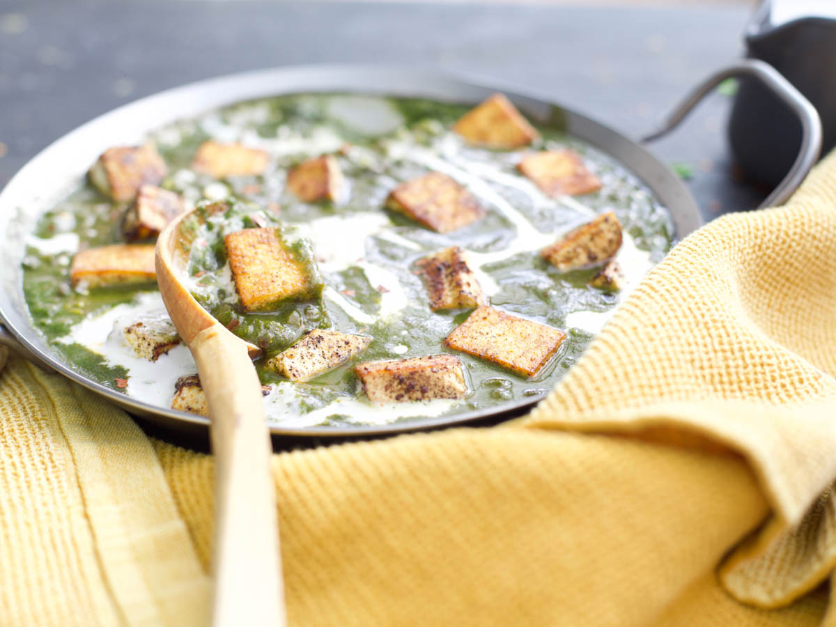 indian Vegan Palak Paneer