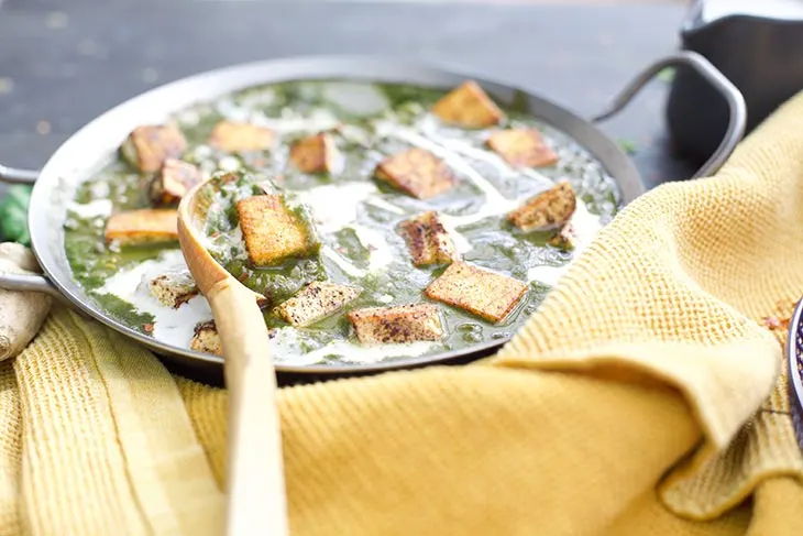 indian Vegan Palak Paneer