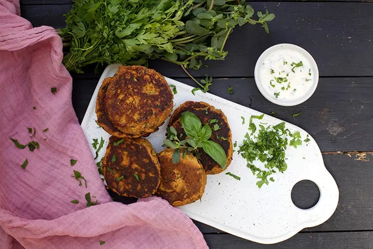 sweet potato cakes Chiftelute de cartof dulce