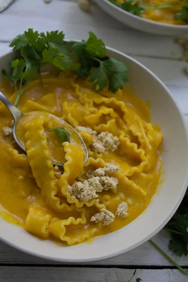 quick Vegan Lasagna Soup