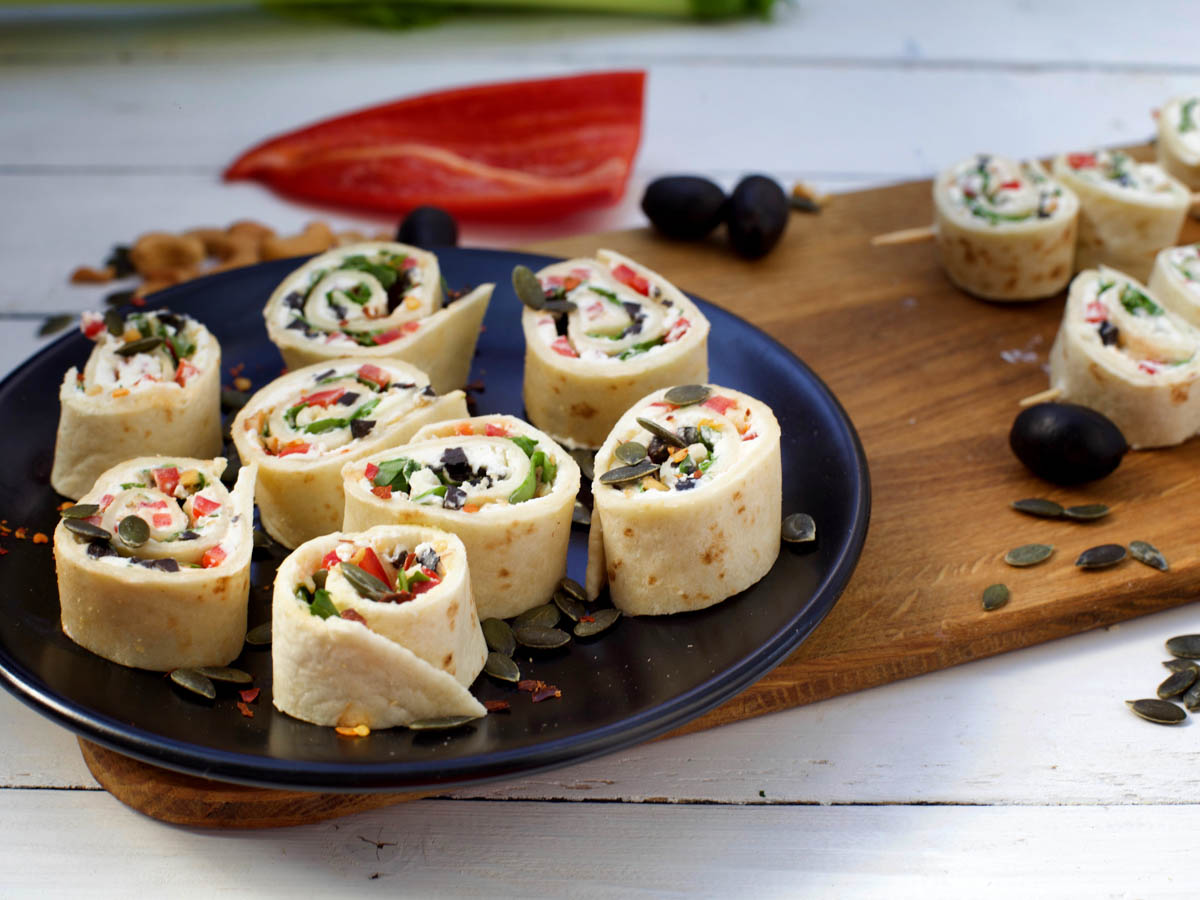 vegan tortilla roll ups recipe