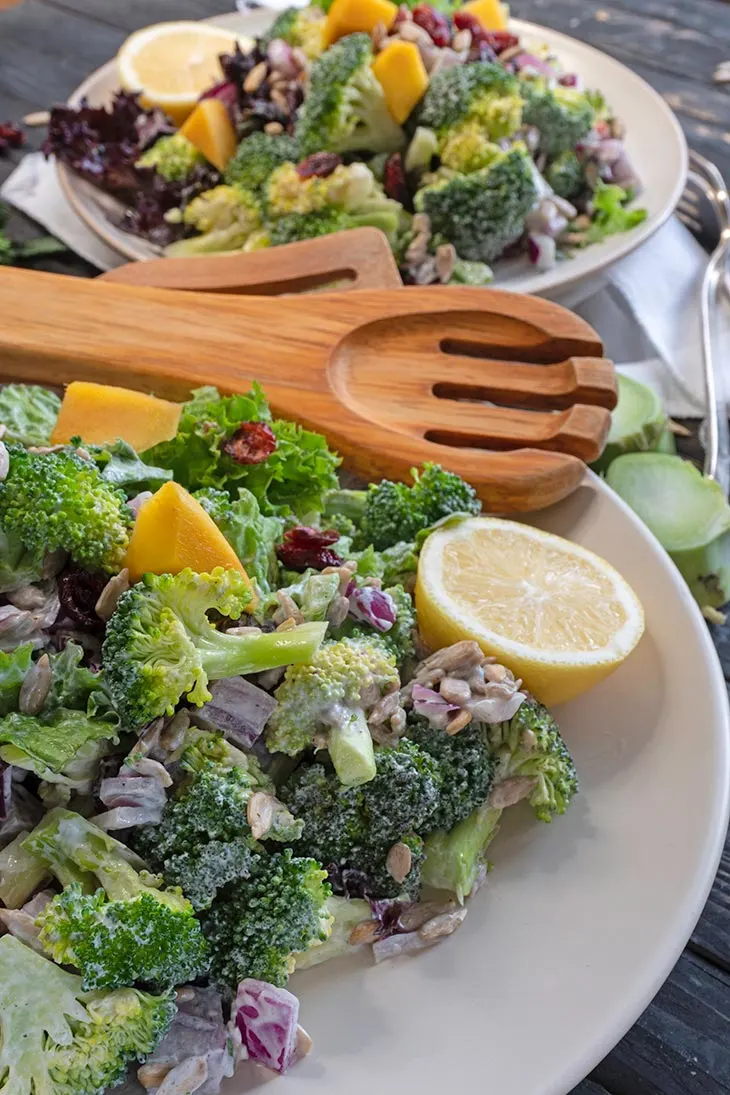 Salata de broccoli vegana