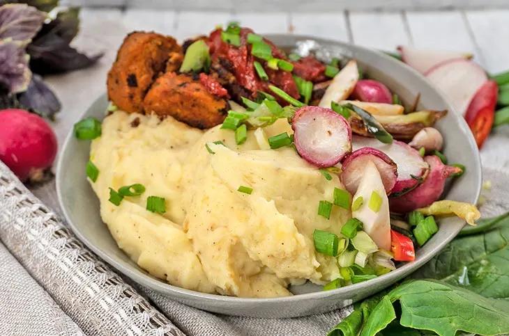 Healthy Vegan Mashed Potato Bowl Recipe