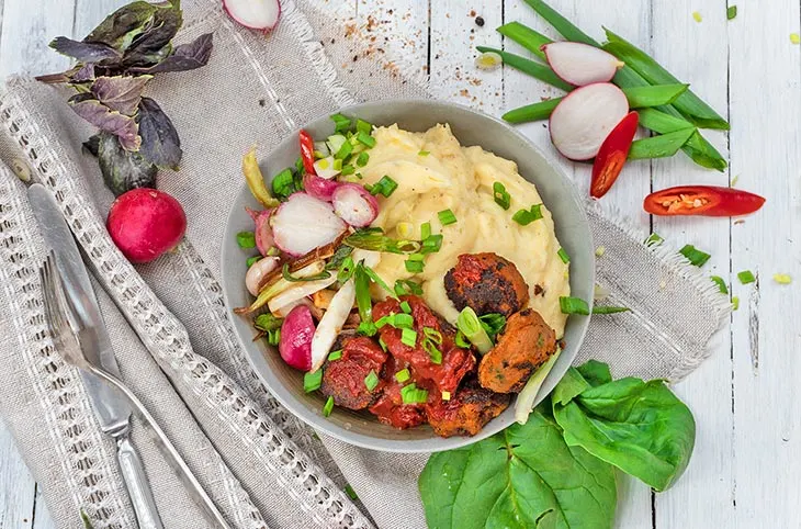 Healthy Vegan Mashed Potato Bowl