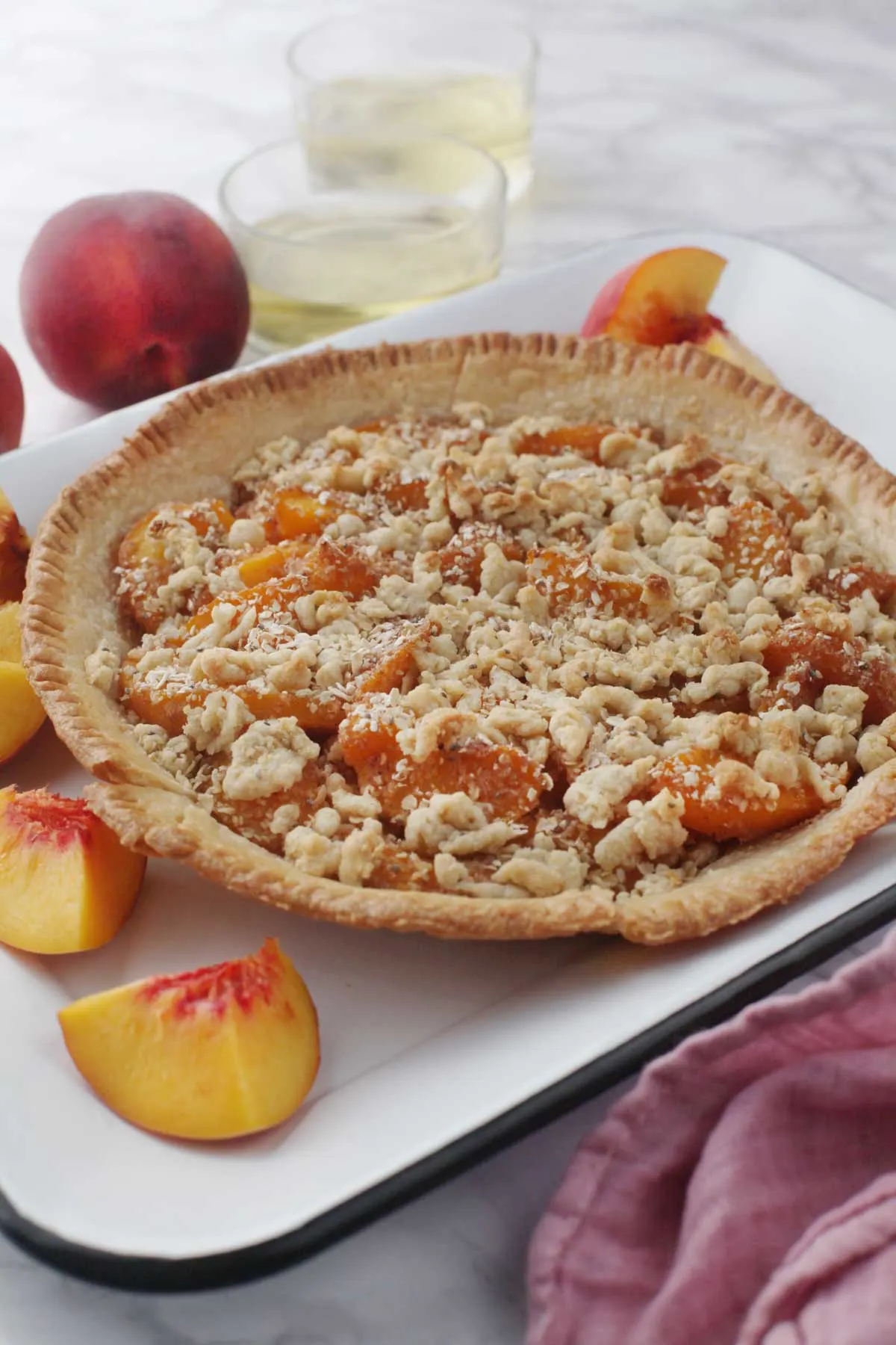 Peach Crumble Pie