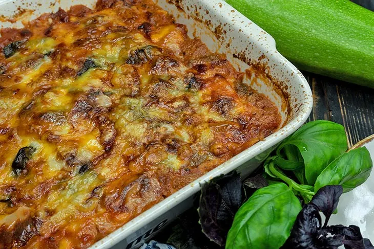 Lasagna cu dovlecei low carb keto