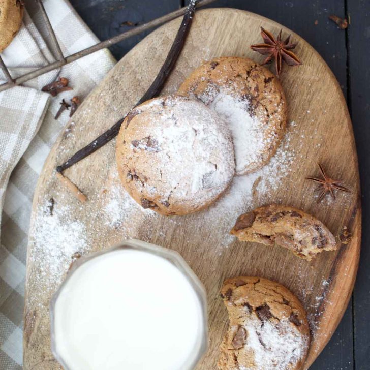 Vegan Pumpkin Cookies chocolate biscuiti cu dovleac