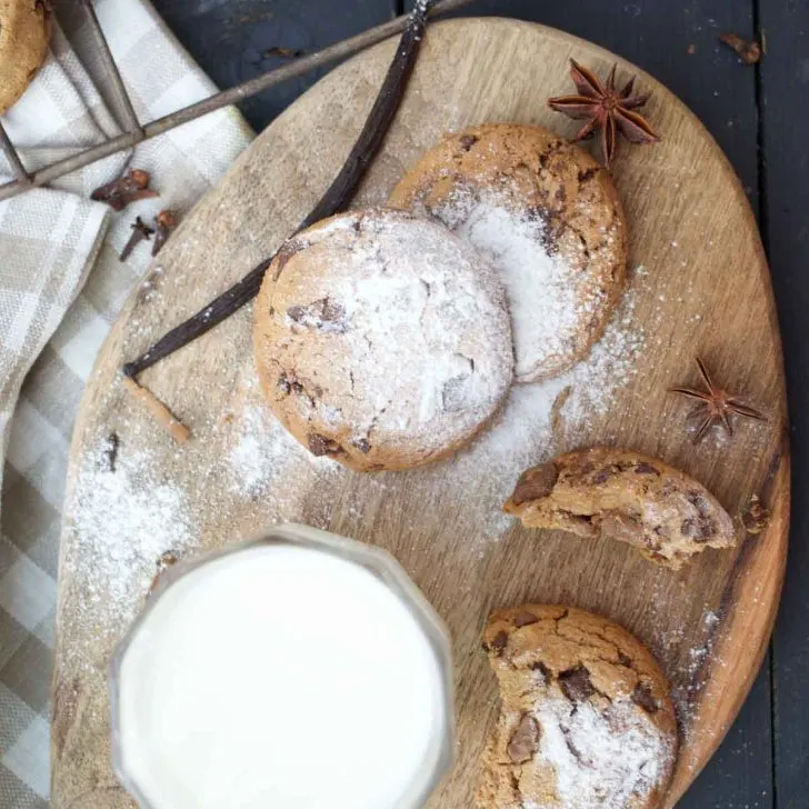 Vegan Pumpkin Cookies chocolate biscuiti cu dovleac