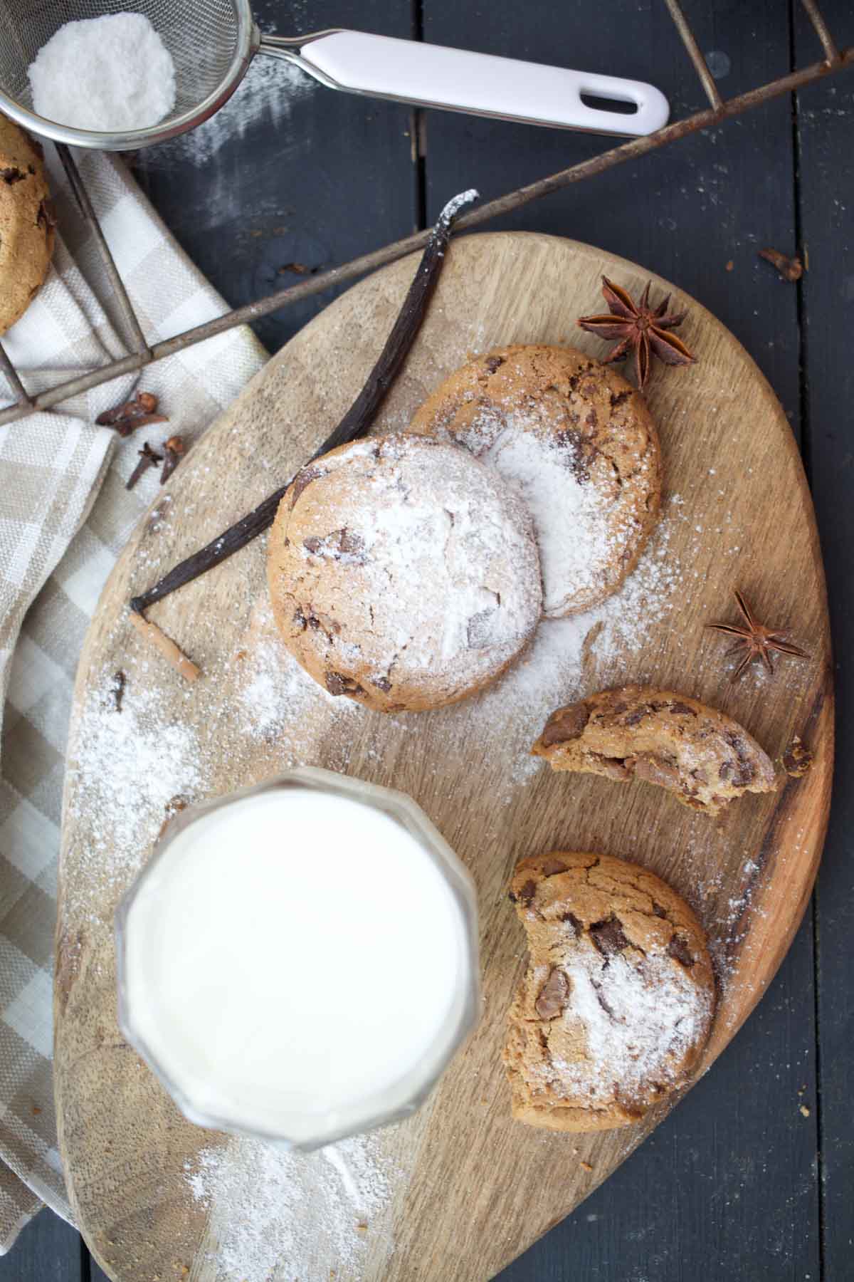 Vegan Pumpkin Cookies chocolate 