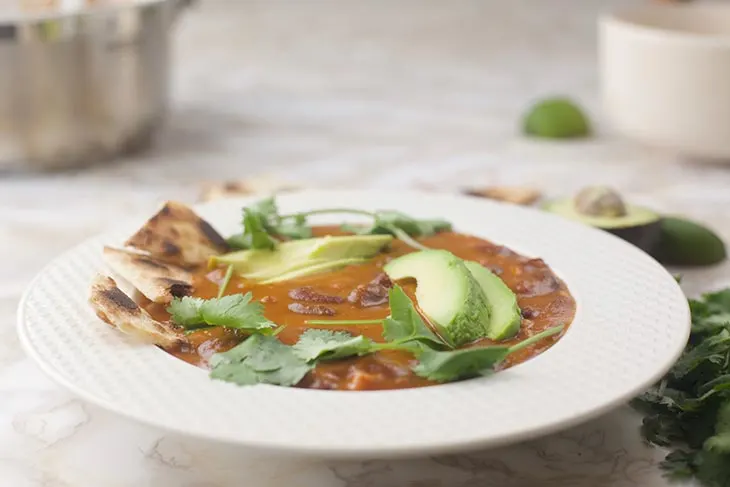 healthy Vegan Tortilla Soup