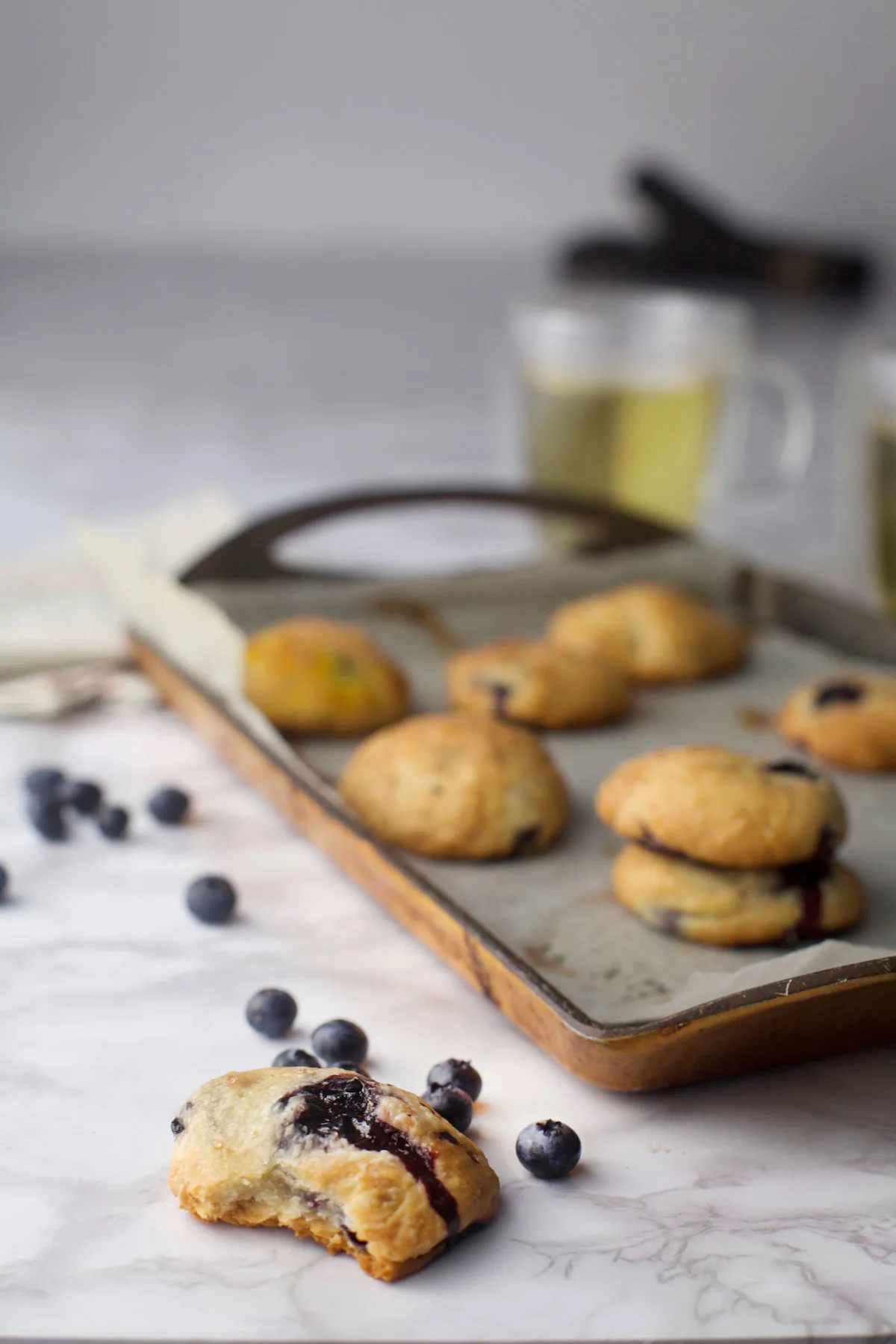 vegan blueberry cookies recipe Biscuiti cu afine