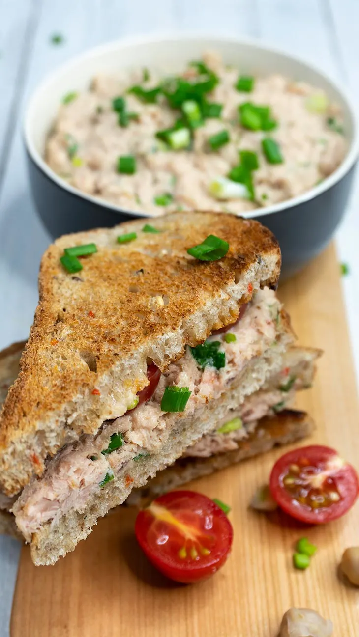 Faux Tuna Salad Vegetarian Sandwiches