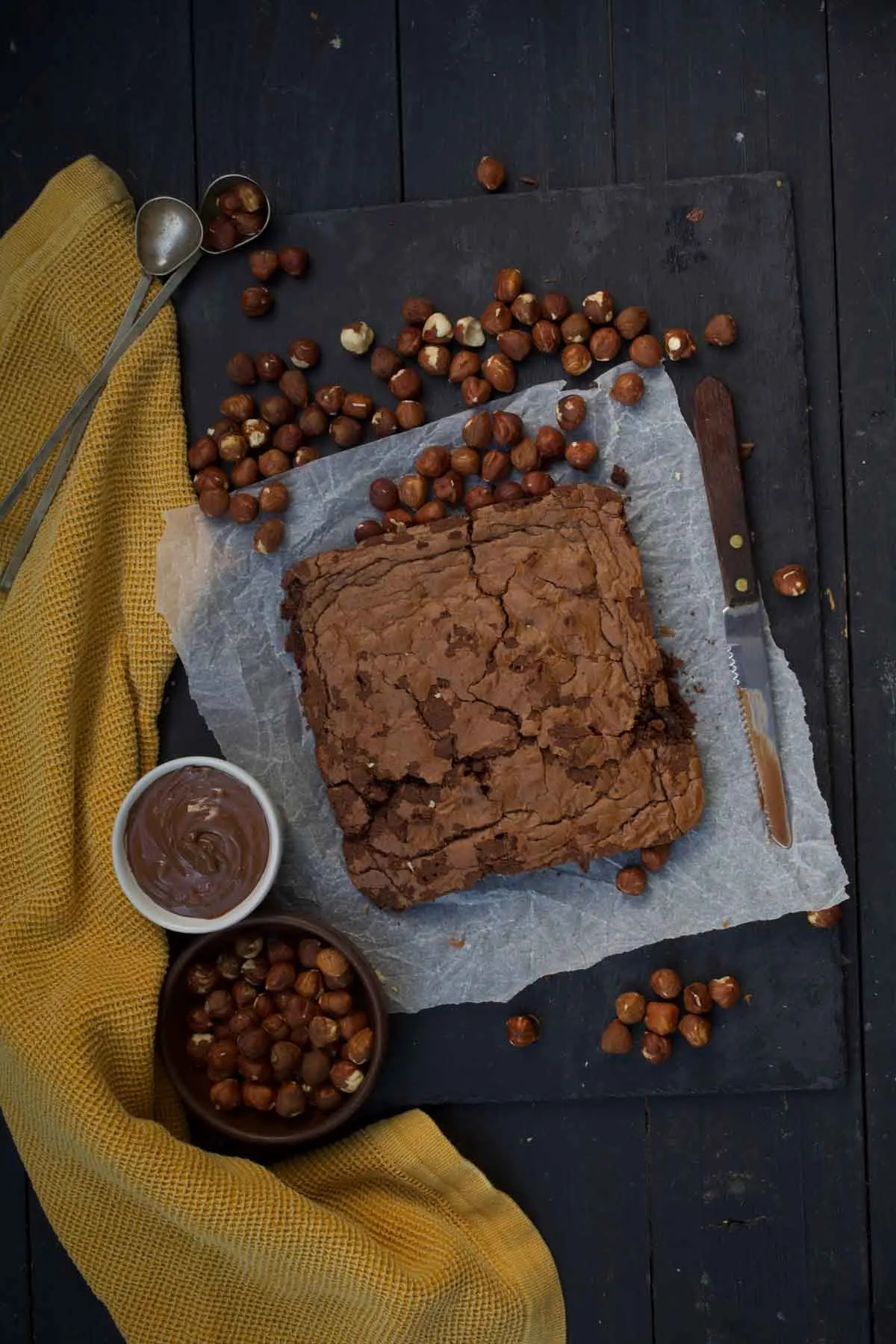 Healthy Nutella Brownies