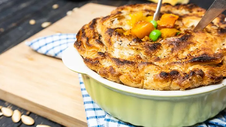 Pumpkin Pot Pie healthy vegan recipe placinta sarta cu dovleac