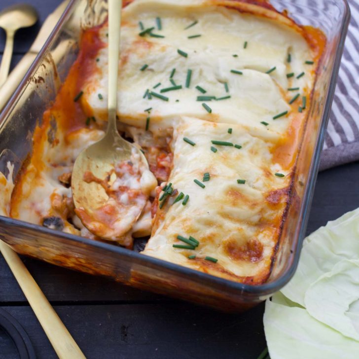 Vegan Cabbage Lasagna low carb gluten-free recipe