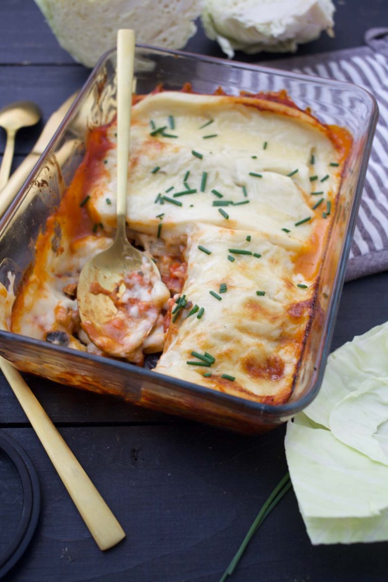 Vegan Cabbage Lasagna low carb gluten-free recipe