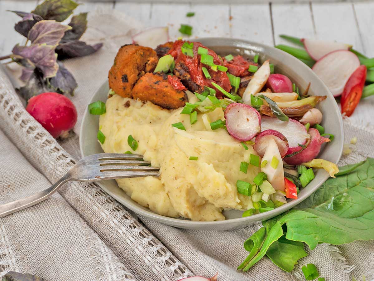 Vegan Mashed Potato Bowl Recipe