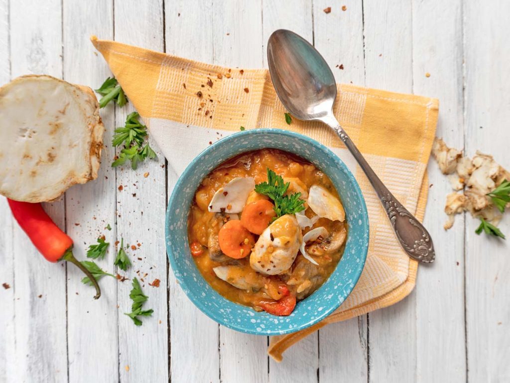 Vegetarian Irish Stew tocanita irlandeza