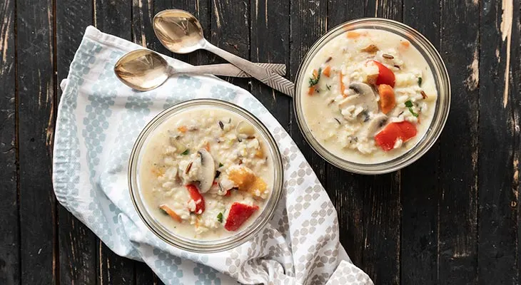 Copycat Panera Cream of Chicken and Wild Rice Soup - One Hundred